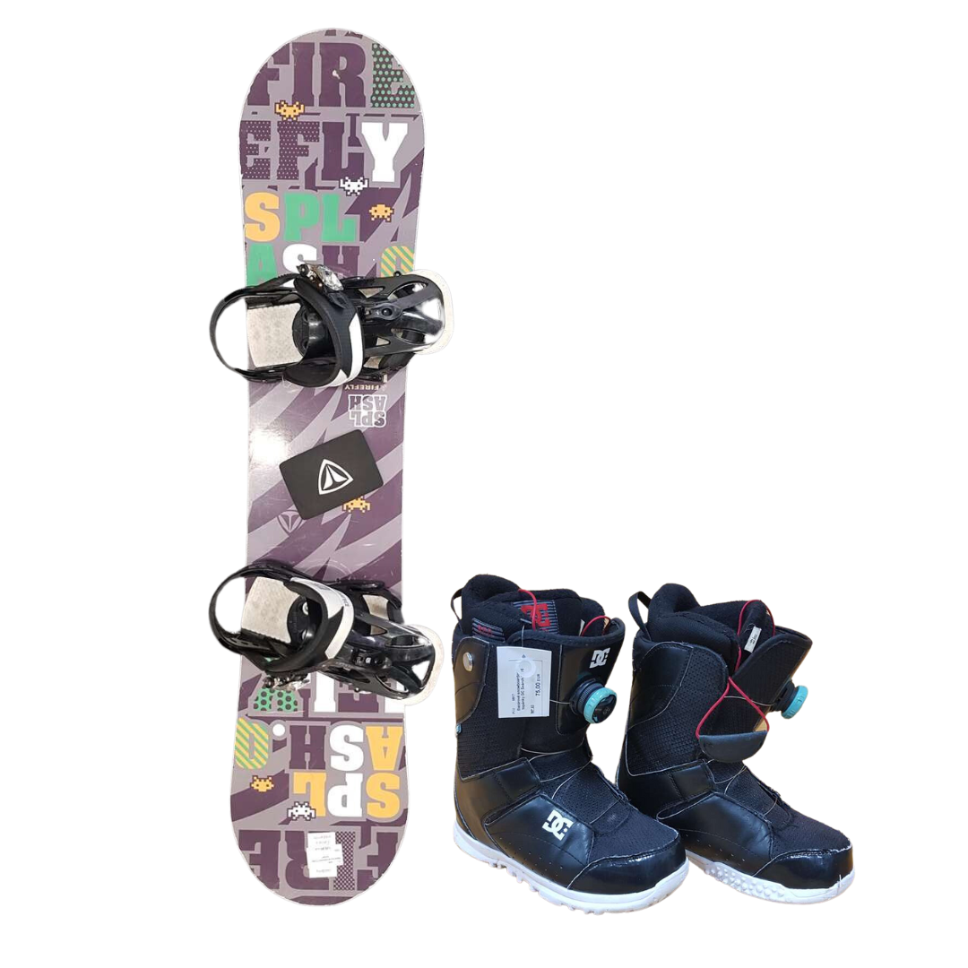 Snowboard bazarowy Firefly Splash + buty DC Search 